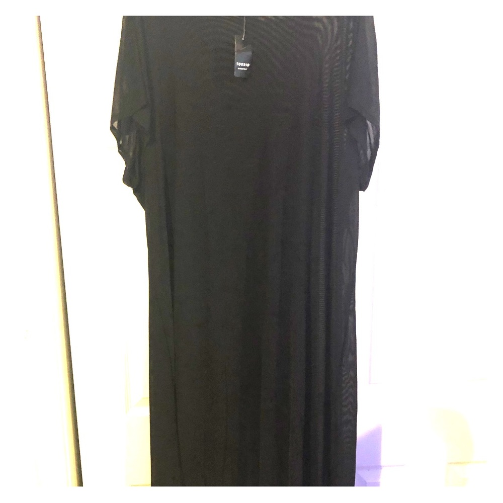 NWT TORRID BLACK MESH EXTREME TUNIC